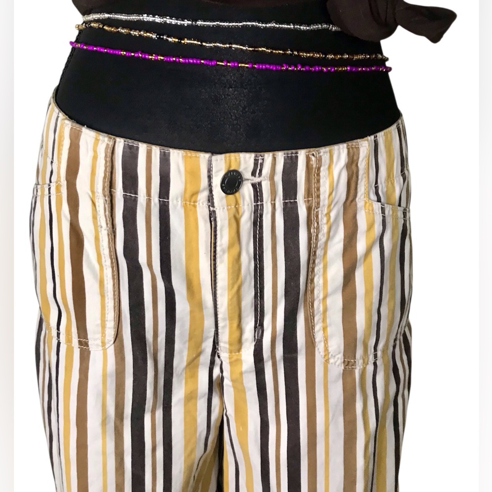 Vintage Express wide leg low rise striped pants